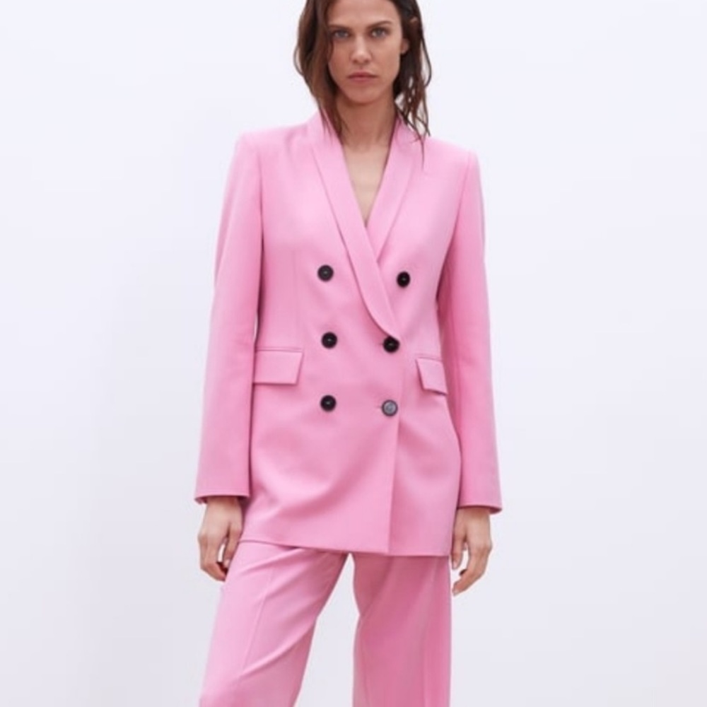 Zara blazer pink size S